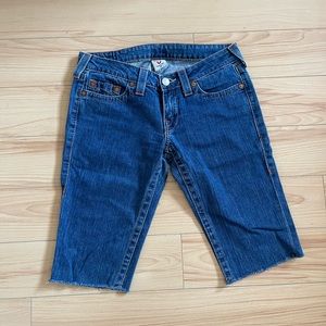 True Religion Bermuda Jean Shorts